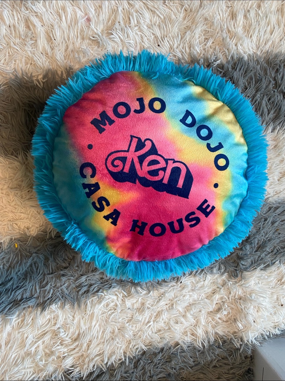 Barbie Ken Kenough Mojo Dojo Casa house pillow